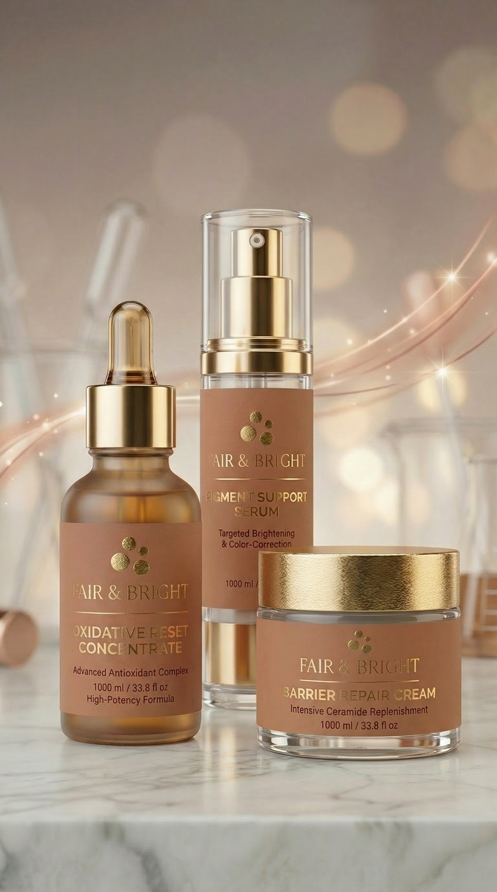 The Fair & Bright System — 3-Step Repigment Vitiligo Support Kit